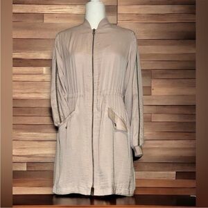 EUC Jennifer Lopez Blush Jacket Trench Style Coat